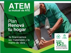Beneficio para afiliados/as a ATEM: Plan Renová tu hogar 